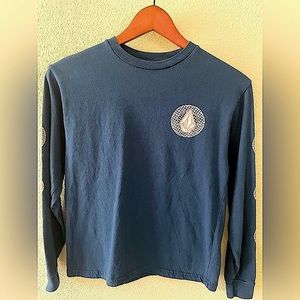Volcom Long Sleeve Blue T-Shirt For Boys